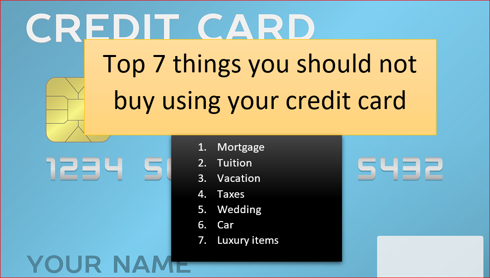 7 things you should NOT buy using your credit card - Estradinglife Estradinglife