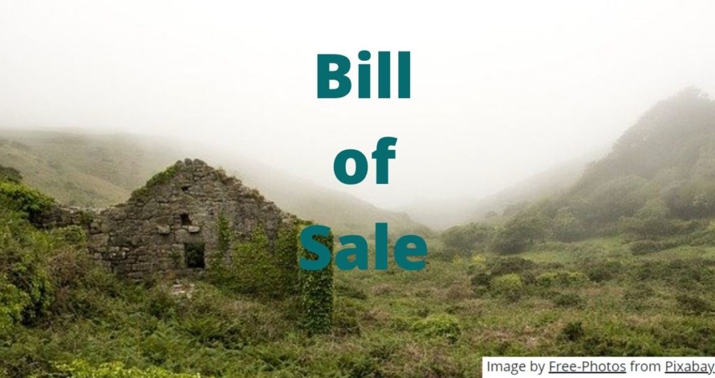 Bill Of Sale