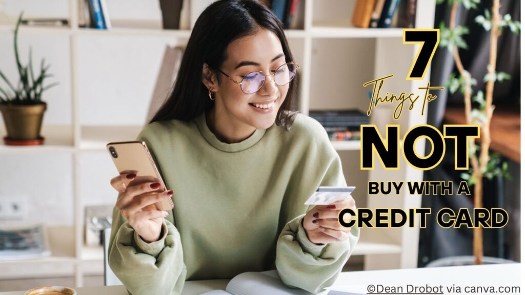 Things to not buy with a credit card