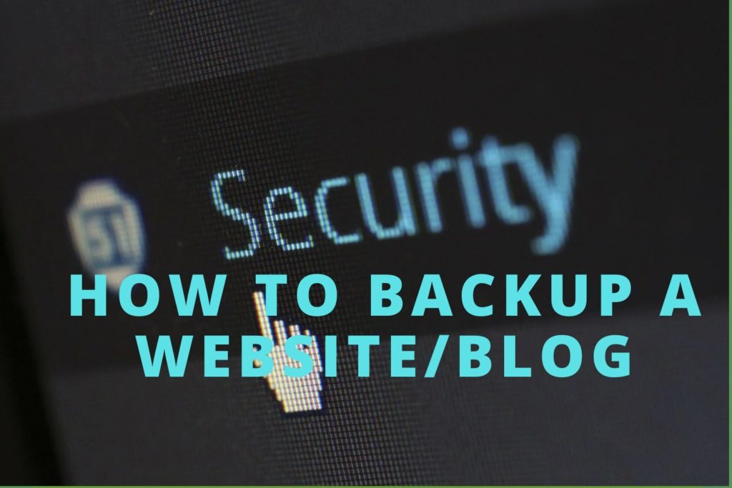 How to backup a website? On WordPress