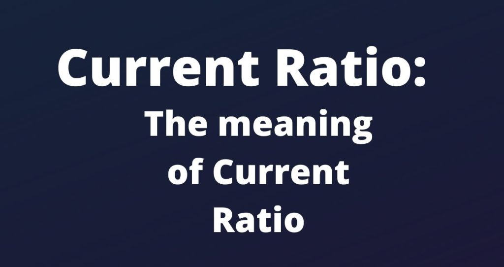 Current Ratio