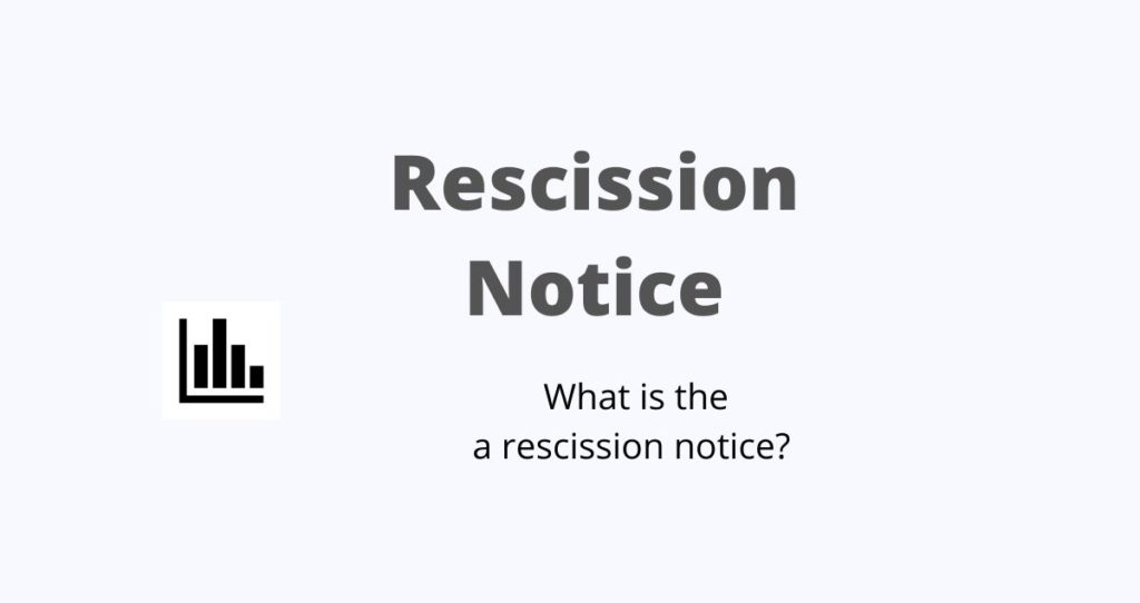 Rescission Notice