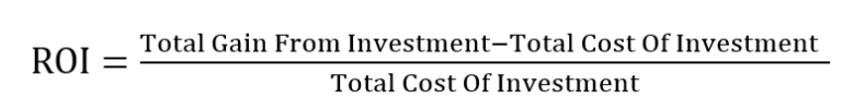 What is the Return On Investment (ROI) Ratio? - Estradinglife