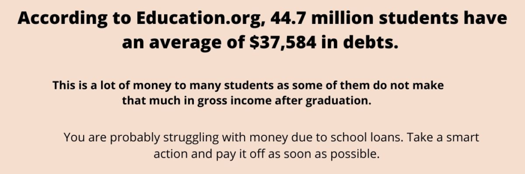 Student loans can cause a lot of struggles