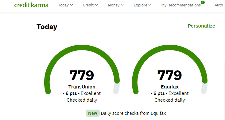 Free credit score from Credit Karma