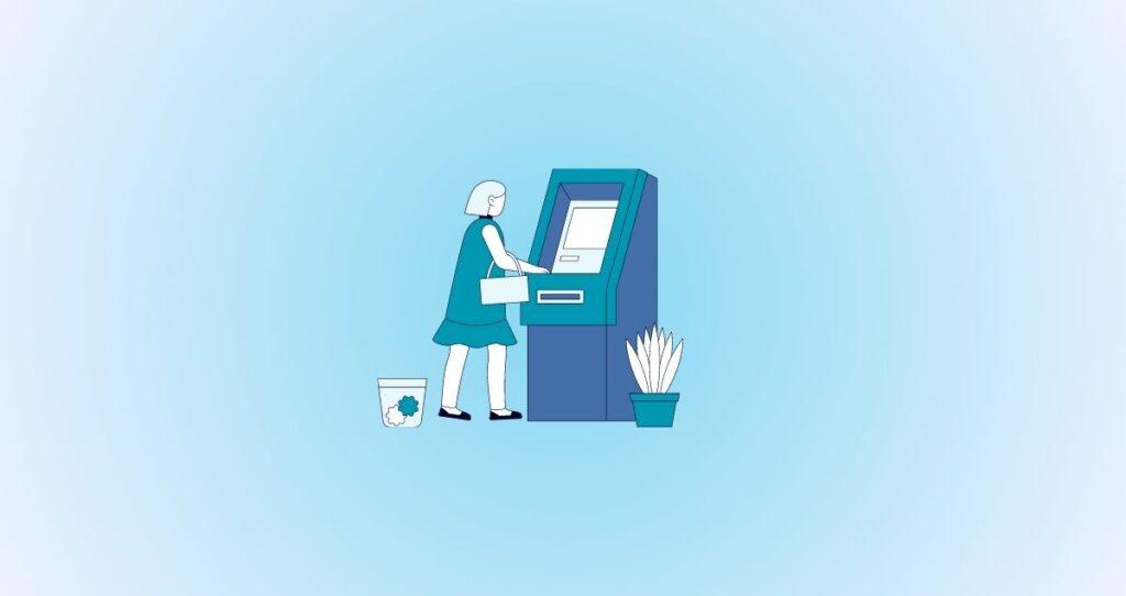 What should you do before you withdraw money from the ATM?